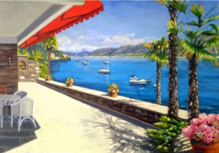 ASCONA. ÓLEO SOBRE LIENZO 80 X 100 cm