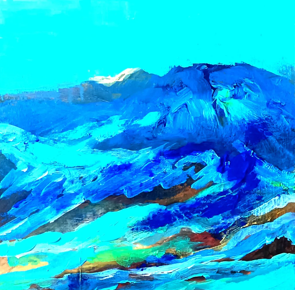 Frío 30 x 30 Acrílico sobre tabla