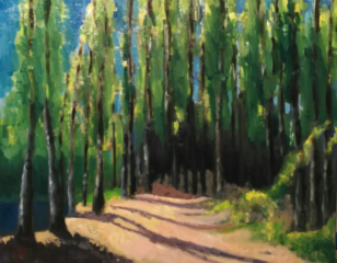Alameda Óleo sobre lienzo