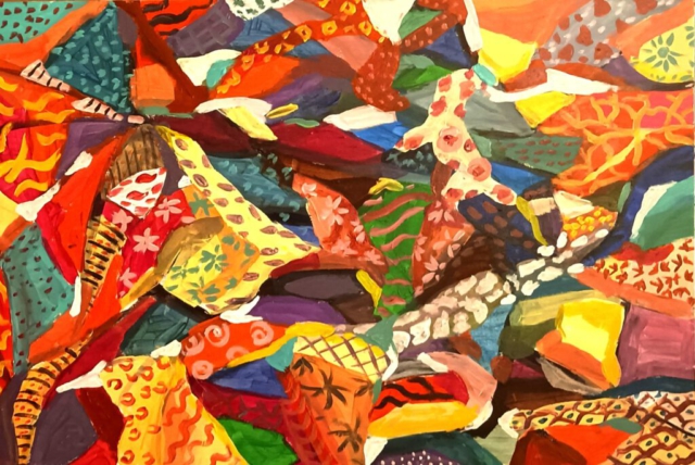 LEFTOVERS TO Acrílico sobre tabla 39,5 x 59,5 cm