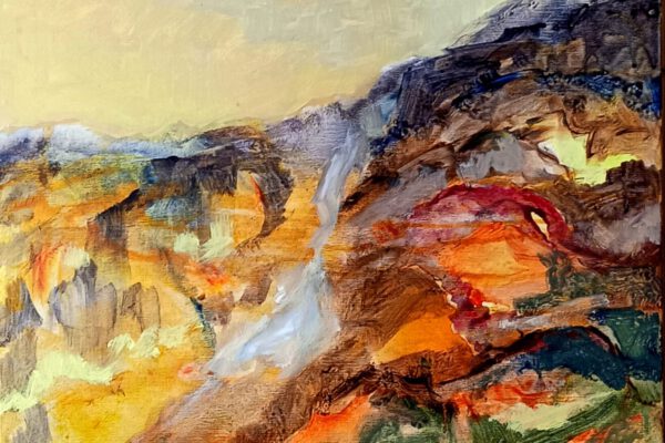 CREPÚSCULO. Serie ECOS. Acrílico sobre lienzo.