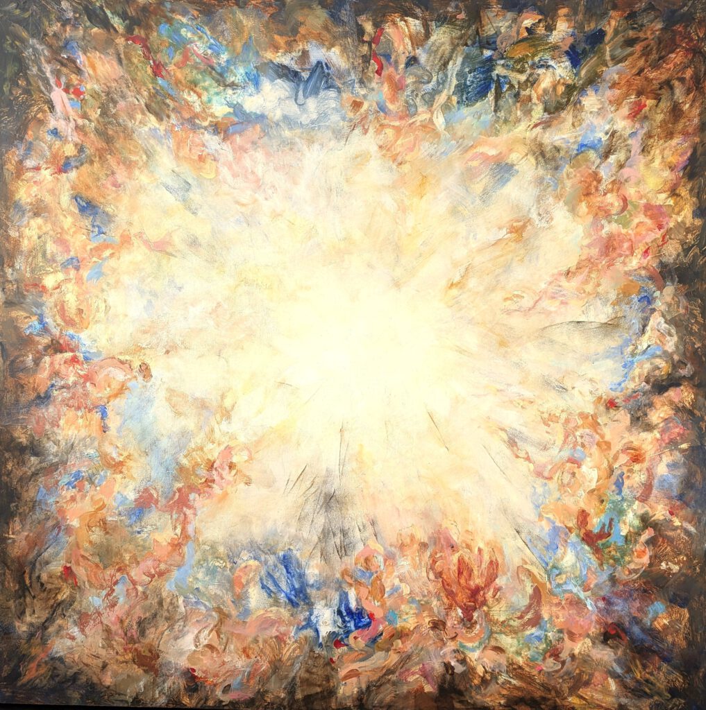 Lúmina 100 x 100 Acrílico sobre tabla