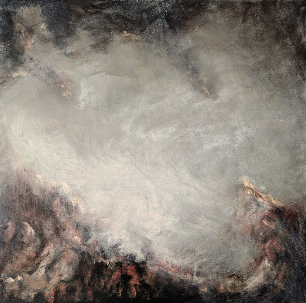 Érase una pesadilla 70 x 70 Acrílico sobre lienzo