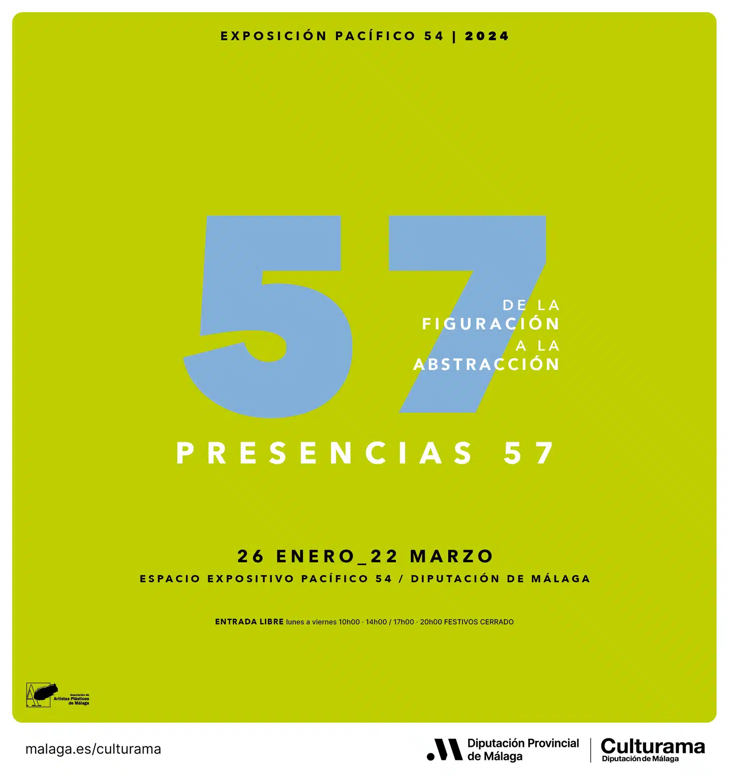 Exposición Presencias 57 en Sala Diputación de Málaga